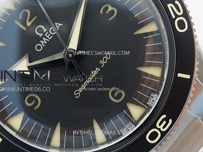 Seamaster 300 Master Spectre 234.30.41.21.01.001 SS VSF Best Edition Black Dial on Bracelet A8912